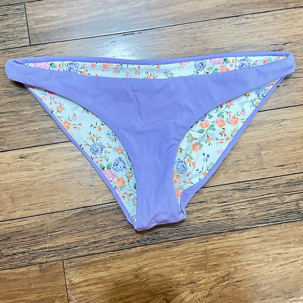 Maaji Purple Floral Bikini Bottoms